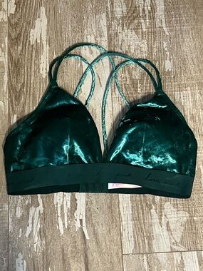 VictoriasSecret PINK/ New WITHOUT Tag VELVET TRIANGLE Bralette/Halter bra!Sz-LDD
